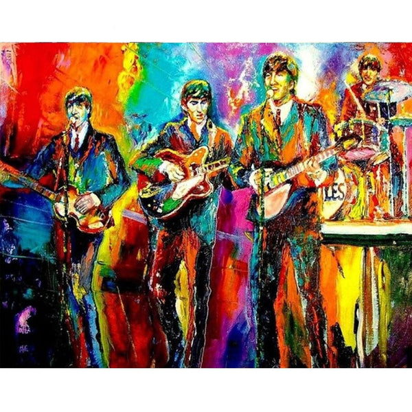 Beatles Pop la peinture par numéros ou numéro d'art sur Wall Factory