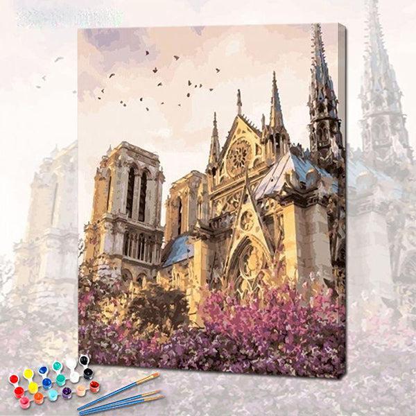 Notre Dame Fleurie de la collection nouveauté en peinture par numéro sue Wall Factory