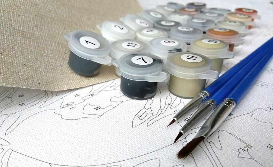Kit peinture par numéros adulte - Aigle Coloré – Wall Factory