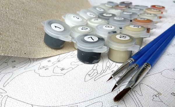 Toile en lin de la peinture par numéros Totoro