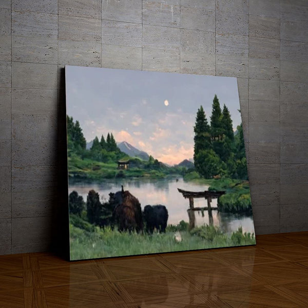 Clair de Lune au Japon de la collection nouveauté en peinture par numéro sue Wall Factory