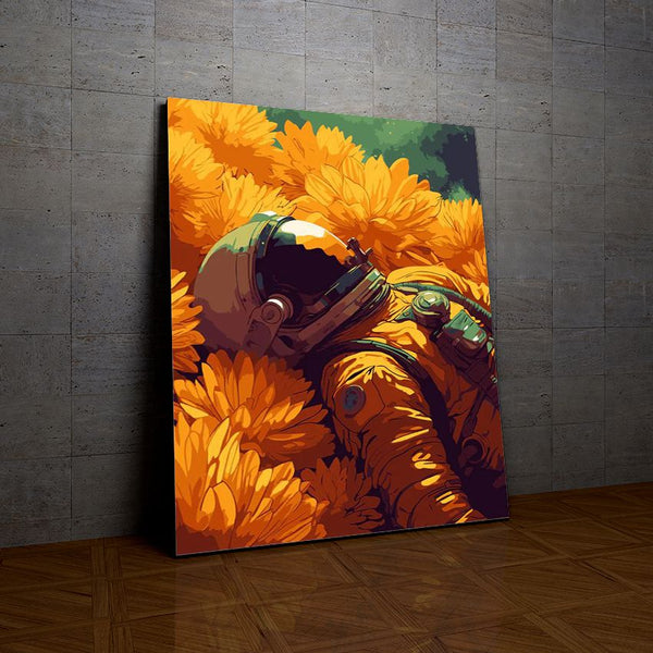 Astronaut in den Blumen der Sammlung Neuheit in Malen nach Zahlen sue Wall Factory