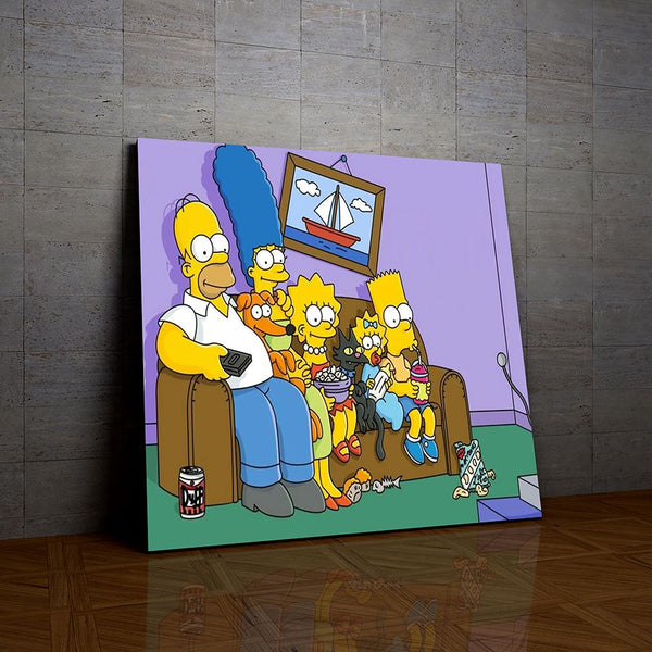 Les Simpson de la collection nouveauté en peinture par numéro sue Wall Factory