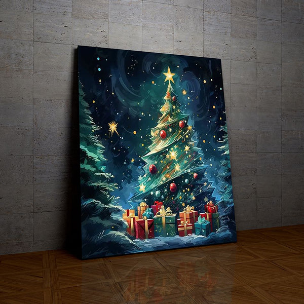 Sapin de Nuit de la collection nouveauté en peinture par numéro sue Wall Factory