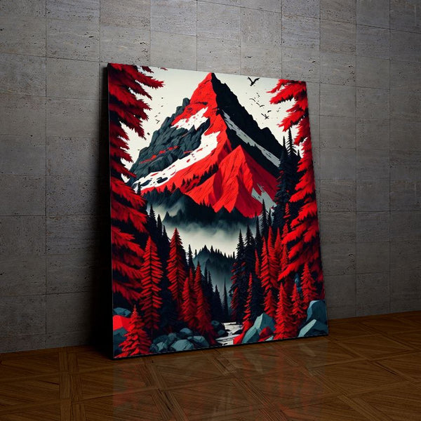 La Montagne Rouge de la collection nouveauté en peinture par numéro sue Wall Factory