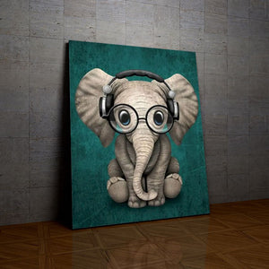 Éléphant à Lunette de la collection nouveauté en peinture par numéro sue Wall Factory