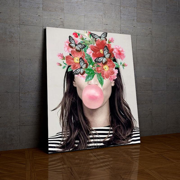 Fleurs et Chewing-Gum de la collection nouveauté en peinture par numéro sue Wall Factory