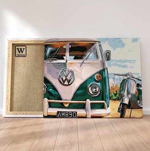 Combi Volkswagen de la collection nouveauté en peinture par numéro sue Wall Factory