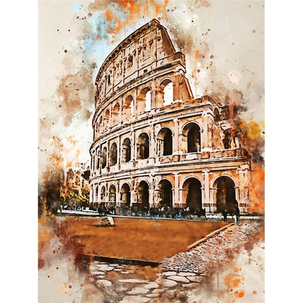 Colosseo das Malen nach Zahlen oder Nummer Kunst auf Wall Factory