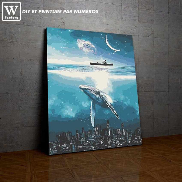 La Grande Baleine la peinture par numéros ou numéro d'art sur Wall Factory