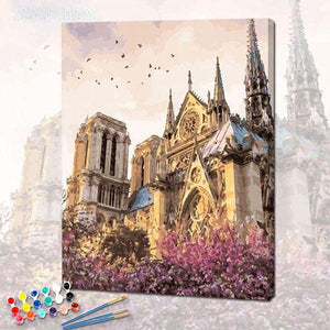Notre Dame Fleurie de la collection nouveauté en peinture par numéro sue Wall Factory