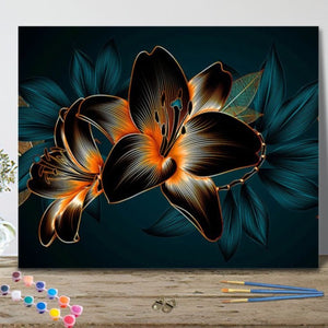 Orchidée Thermique de la collection nouveauté en peinture par numéro sue Wall Factory