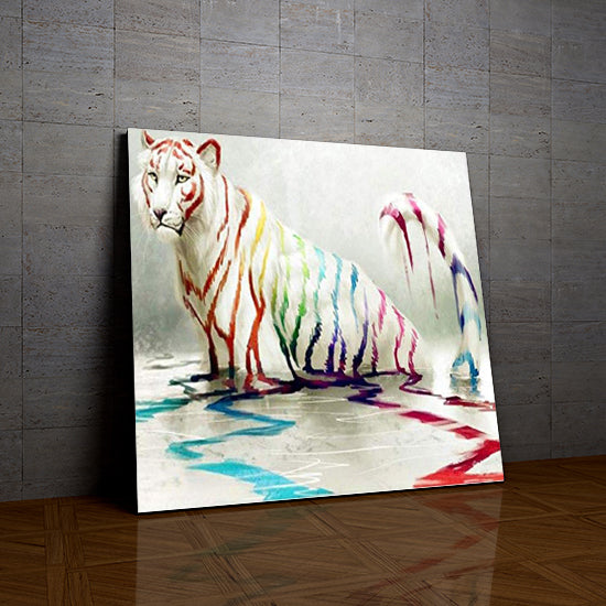 Tigre Blanc dans la Peinture la peinture par numéros ou numéro d'art sur Wall Factory