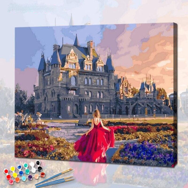 Château Français de la collection nouveauté en peinture par numéro sue Wall Factory