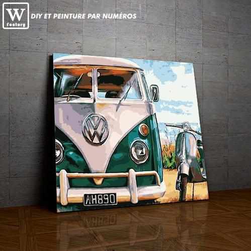 Combi Volkswagen la peinture par numéros ou numéro d'art sur Wall Factory