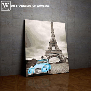 L'image de notre peinture par numéro, sans cadre et sans support, découvrez notre 2CV devant la Tour Eiffel, et faites votre choix parmis plus de 300 références.