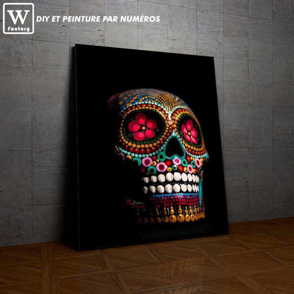 Crâne Mexicain la peinture par numéros ou numéro d'art sur Wall Factory