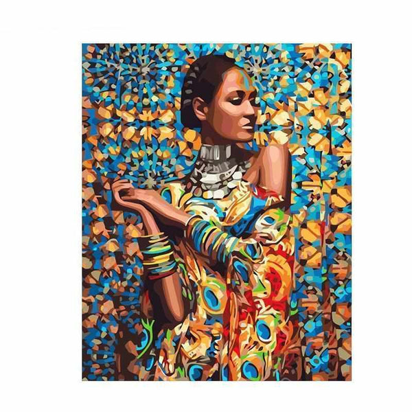 L'image de notre peinture par numéro, sans cadre et sans support, découvrez notre Peinture par numéros - Femme Africaine, et faites votre choix parmis plus de 300 références.