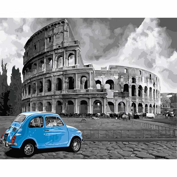 L'image de notre peinture par numéro, sans cadre et sans support, découvrez notre Peinture par numéros - Fiat 500 à Rome, et faites votre choix parmis plus de 300 références.