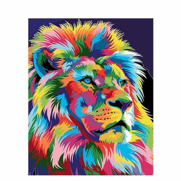 L'image de notre peinture par numéro, sans cadre et sans support, découvrez notre Peinture par numéros - Lion Haut-en-Couleurs, et faites votre choix parmis plus de 300 références.