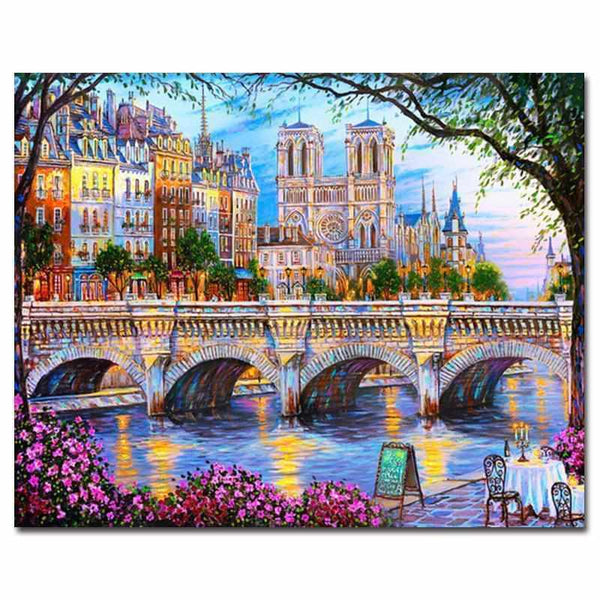 L'image de notre peinture par numéro, sans cadre et sans support, découvrez notre Peinture par numéros - Seine et Notre-Dame de Paris, et faites votre choix parmis plus de 300 références.