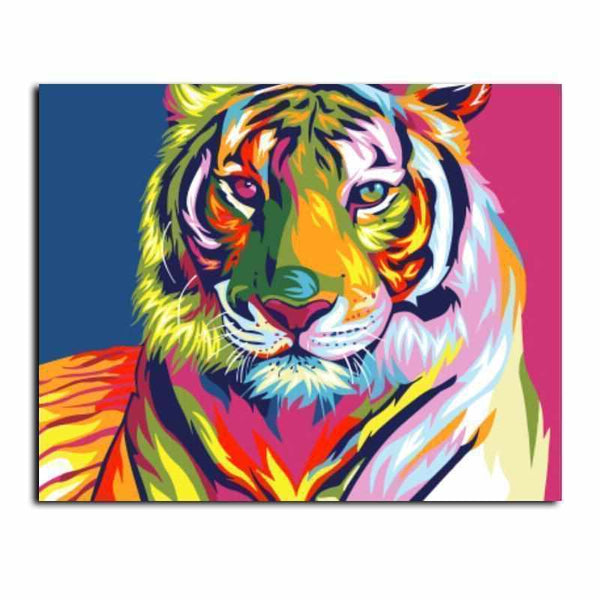 L'image de notre peinture par numéro, sans cadre et sans support, découvrez notre Peinture par numéros - Tigre Coloré, et faites votre choix parmis plus de 300 références.