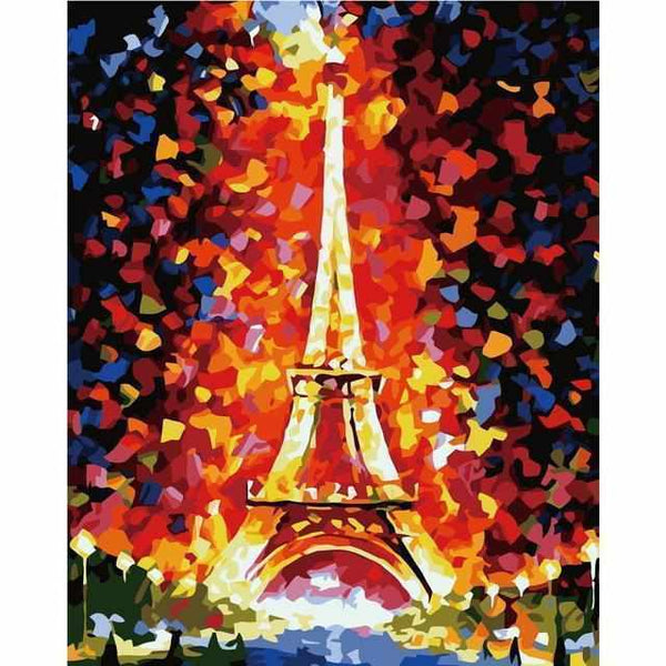 L'image de notre peinture par numéro, sans cadre et sans support, découvrez notre Peinture par numéros - Tour Eiffel Abstraite, et faites votre choix parmis plus de 300 références.