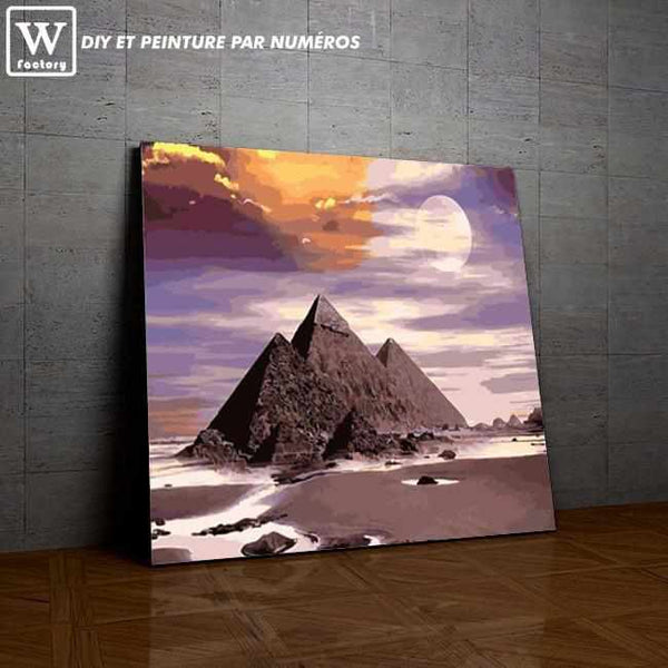 L'image de notre peinture par numéro, sans cadre et sans support, découvrez notre Pyramides de Khéops, et faites votre choix parmis plus de 300 références.