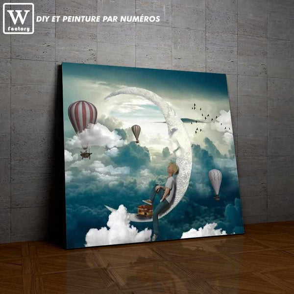 Sur la Lune de la collection nouveauté en peinture par numéro sue Wall Factory