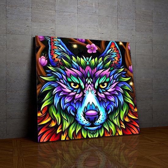 Wolf Mandala aus der Sammlung Neuheit in Malen nach Zahlen sue Wall Factory