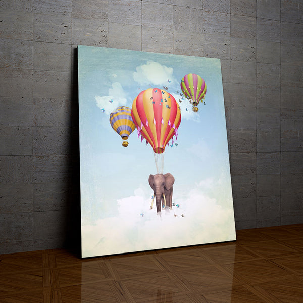 L'éléphant en Montgolfière la peinture par numéros ou numéro d'art sur Wall Factory