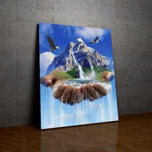 Les Mains de la Montagne de la collection nouveauté en peinture par numéro sue Wall Factory