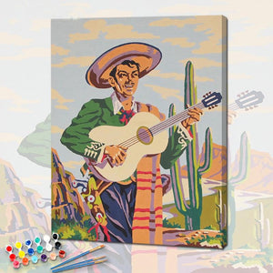 Le Mexicain de la collection nouveauté en peinture par numéro sue Wall Factory